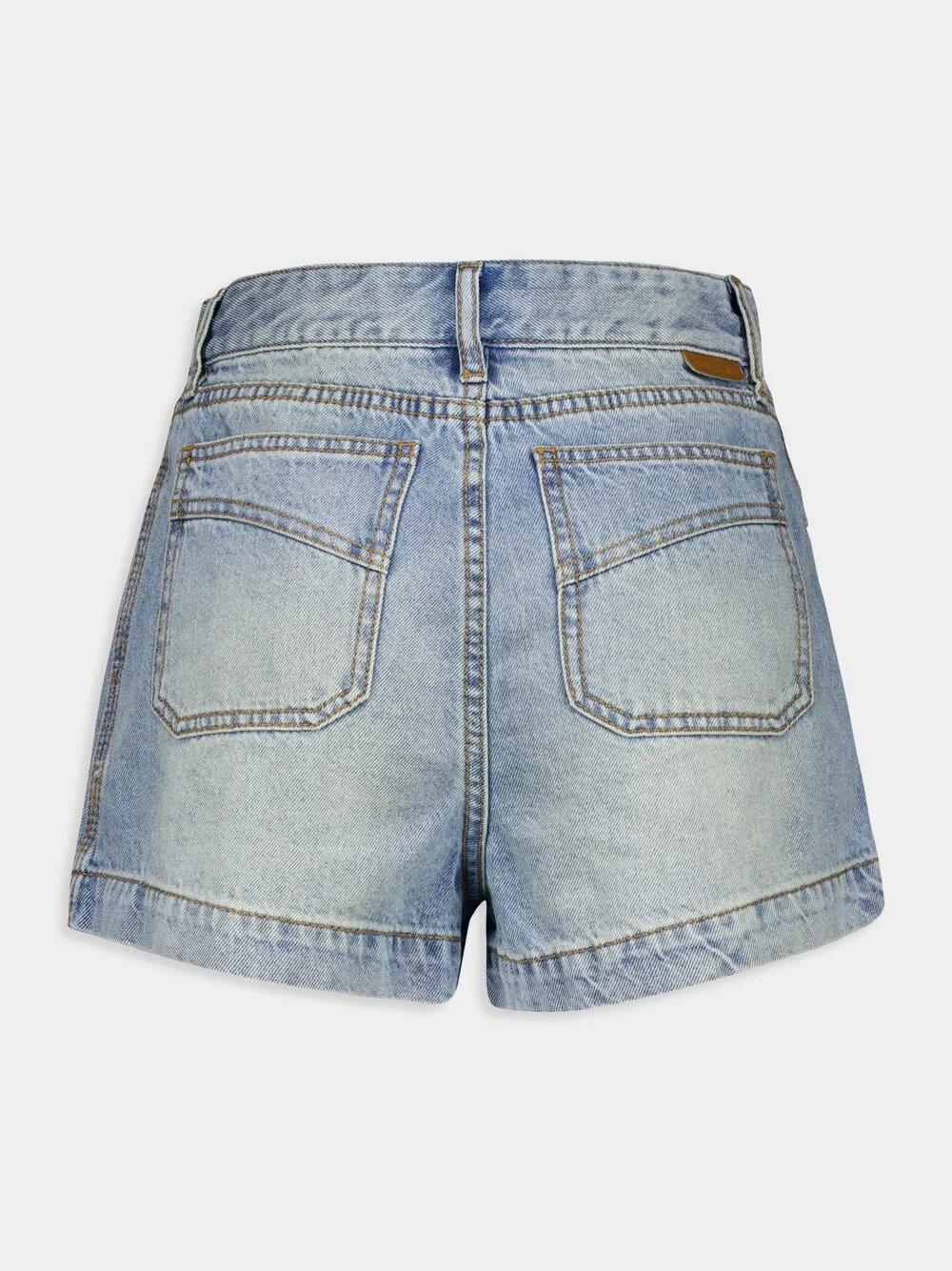 High Rise Denim Shorts