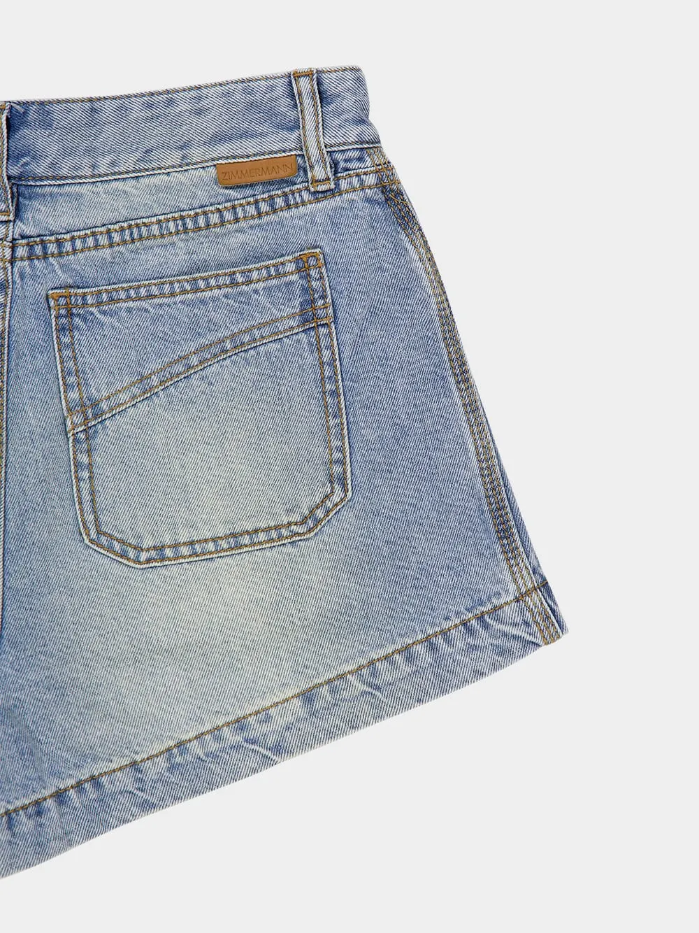 High Rise Denim Shorts