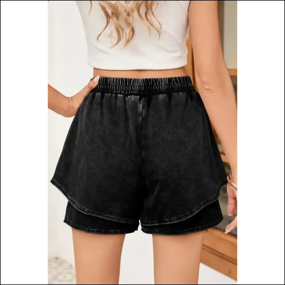 High Waist Terry Casual Shorts: Comfy ! 🖤 Needful Things