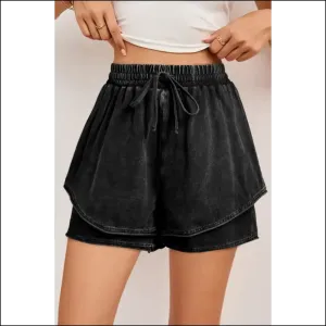 High Waist Terry Casual Shorts: Comfy ! 🖤 Needful Things