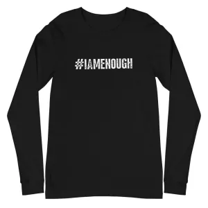 #IAMENOUGH Mental Health Inspirational Long Sleeve T-Shirt for Women