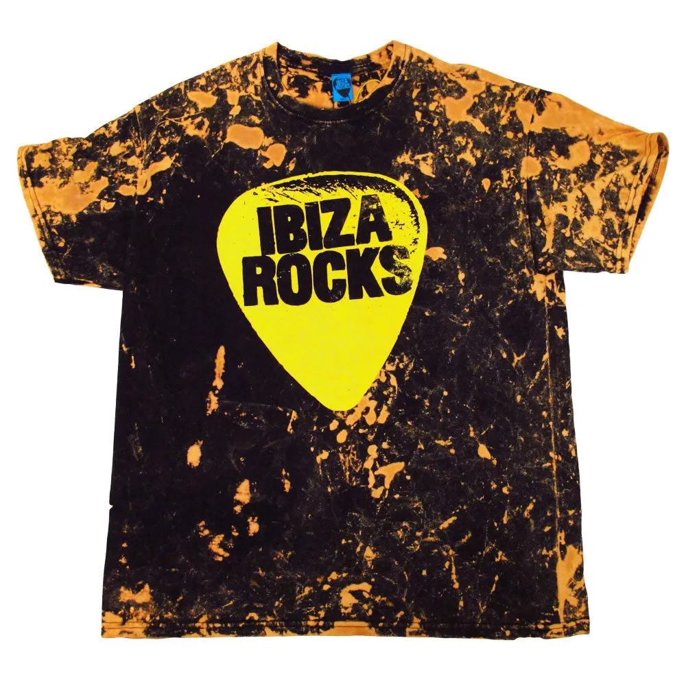 Ibiza Rocks Bleach Splatter Men's Oversized T-shirt