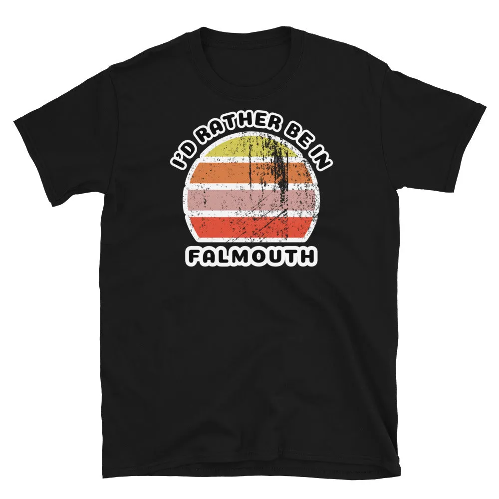 I'd Rather Be In Falmouth T-Shirt | Vintage Sunset