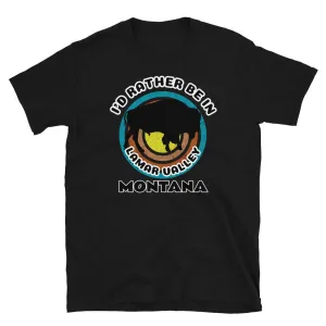 I'd Rather Be in Lamar Valley Montana T-Shirt | Bison Sunset Mountain