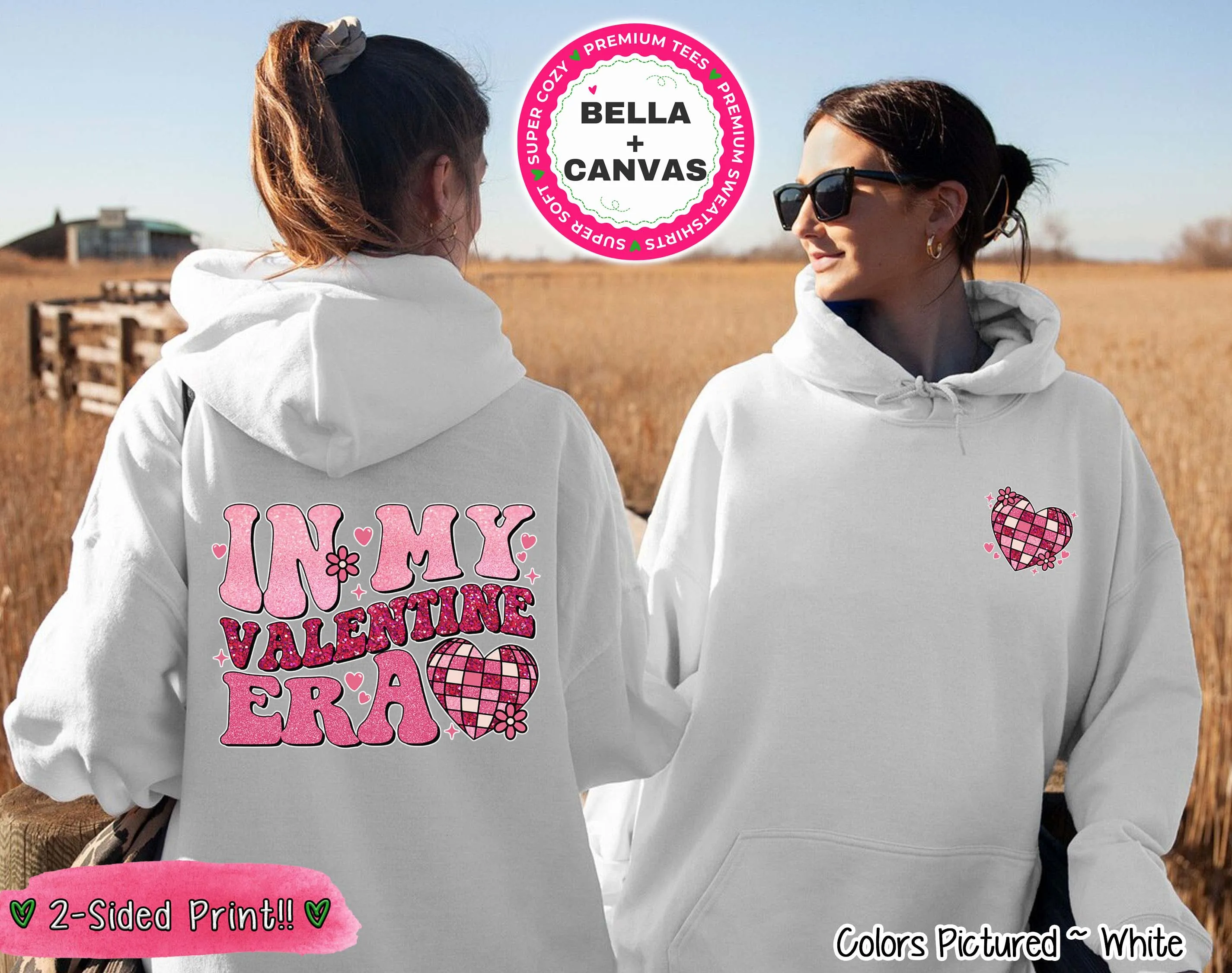 In My Valentine Era Retro 2 Sided Tee or Sweatshirt