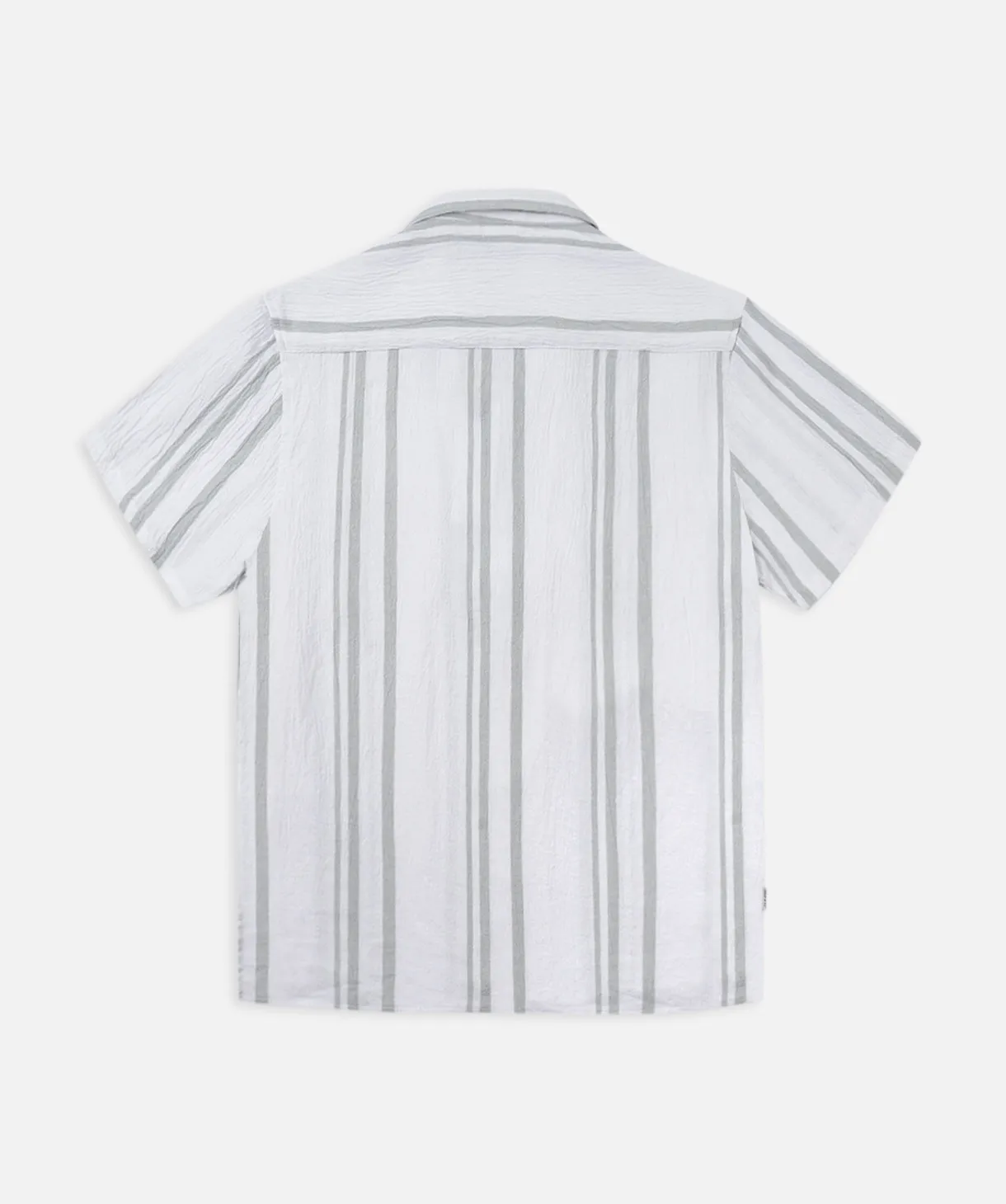 Indie Striped Magna Ss Shirt - Off White/Sage