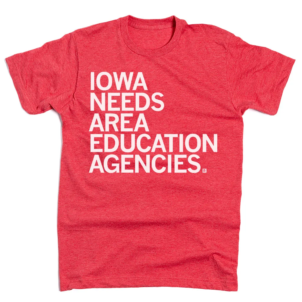 Iowa Needs Area Education Agencies Red