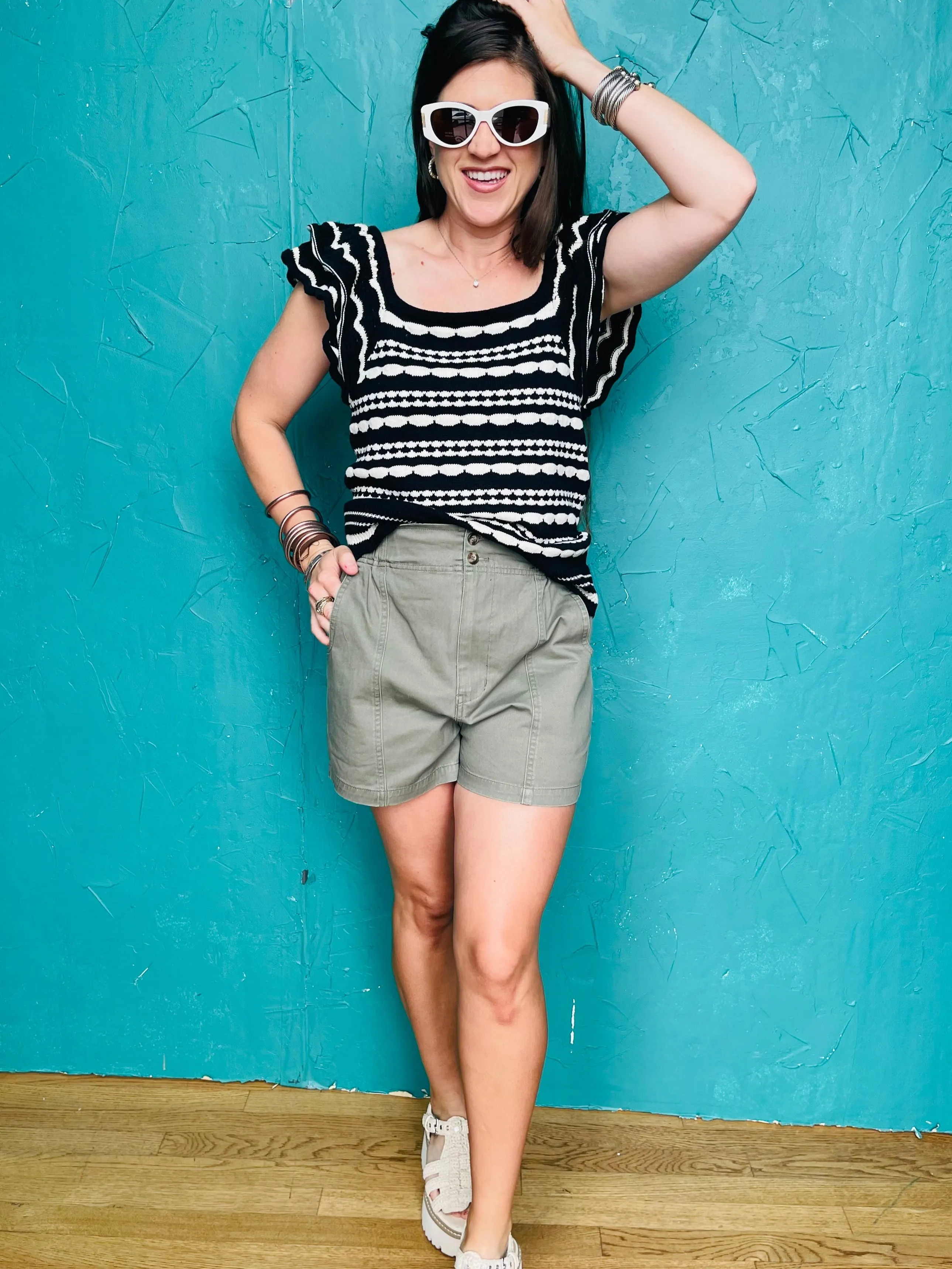 Jackie Olive Shorts