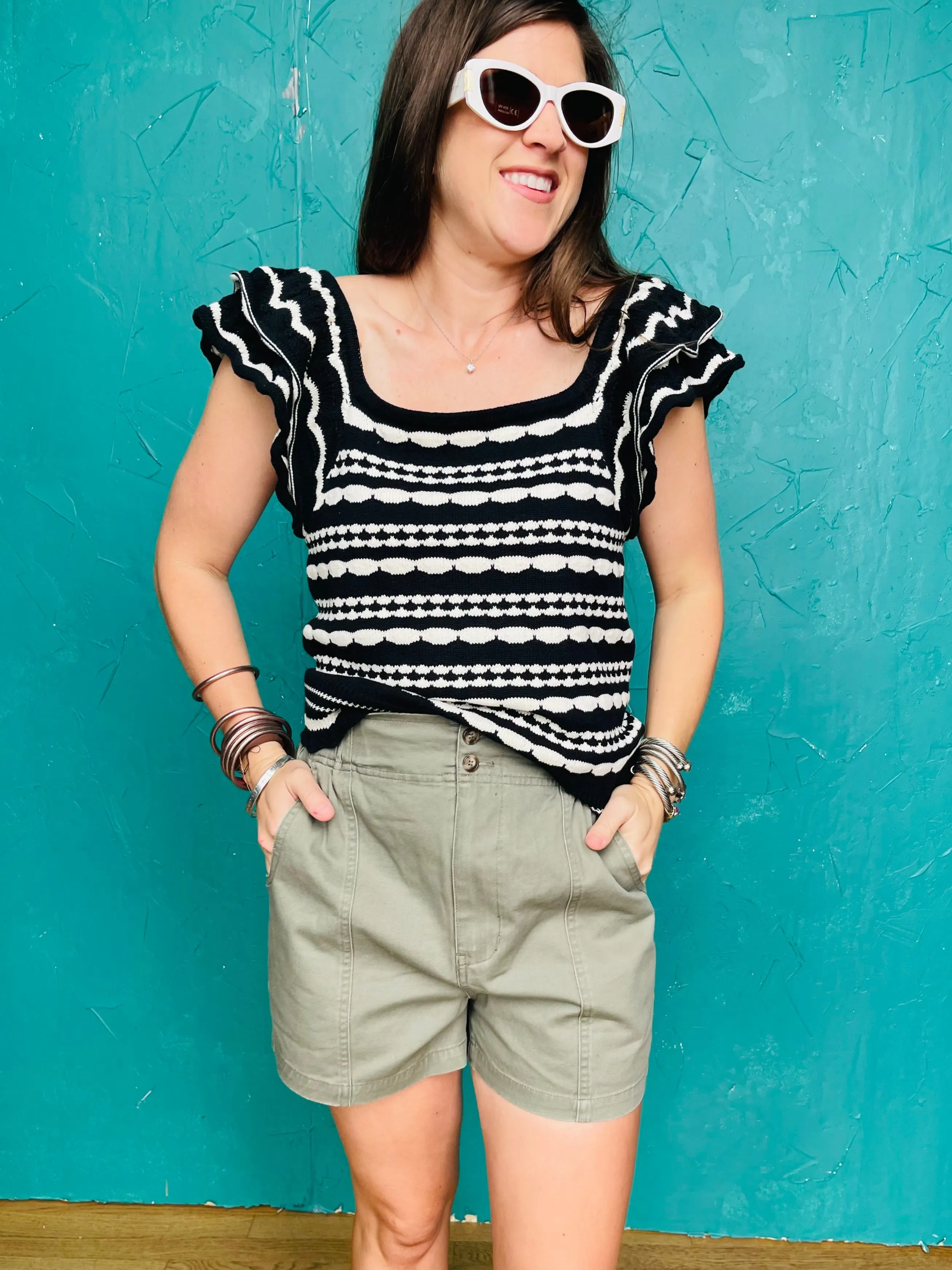 Jackie Olive Shorts