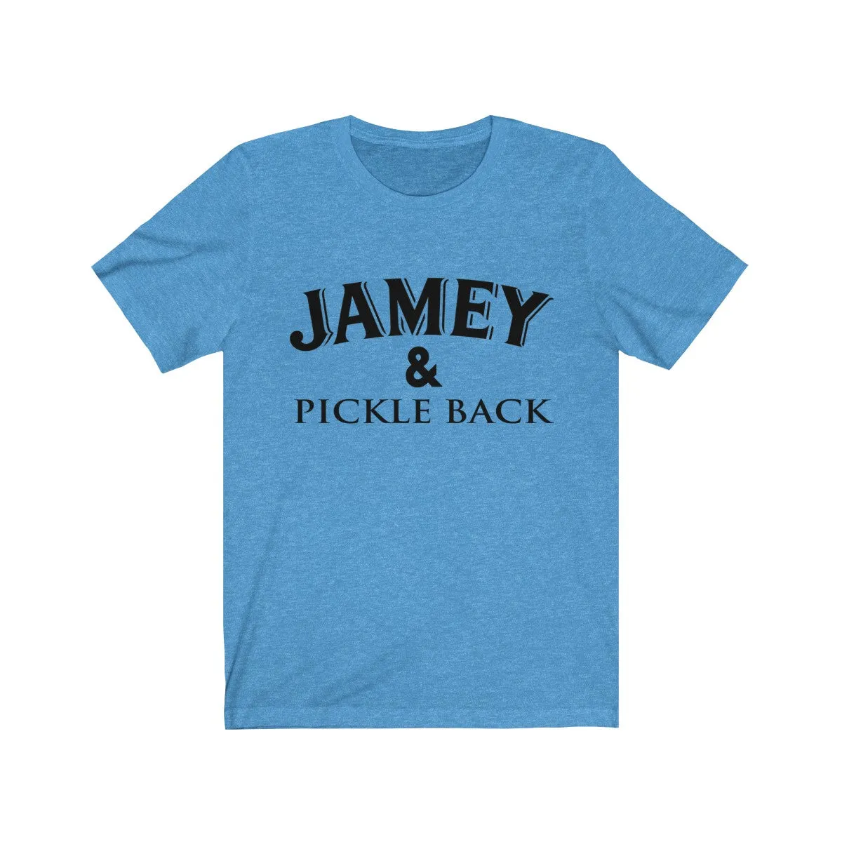 Jamey and Pickle Back Unisex Jersey Short Sleeve Tee