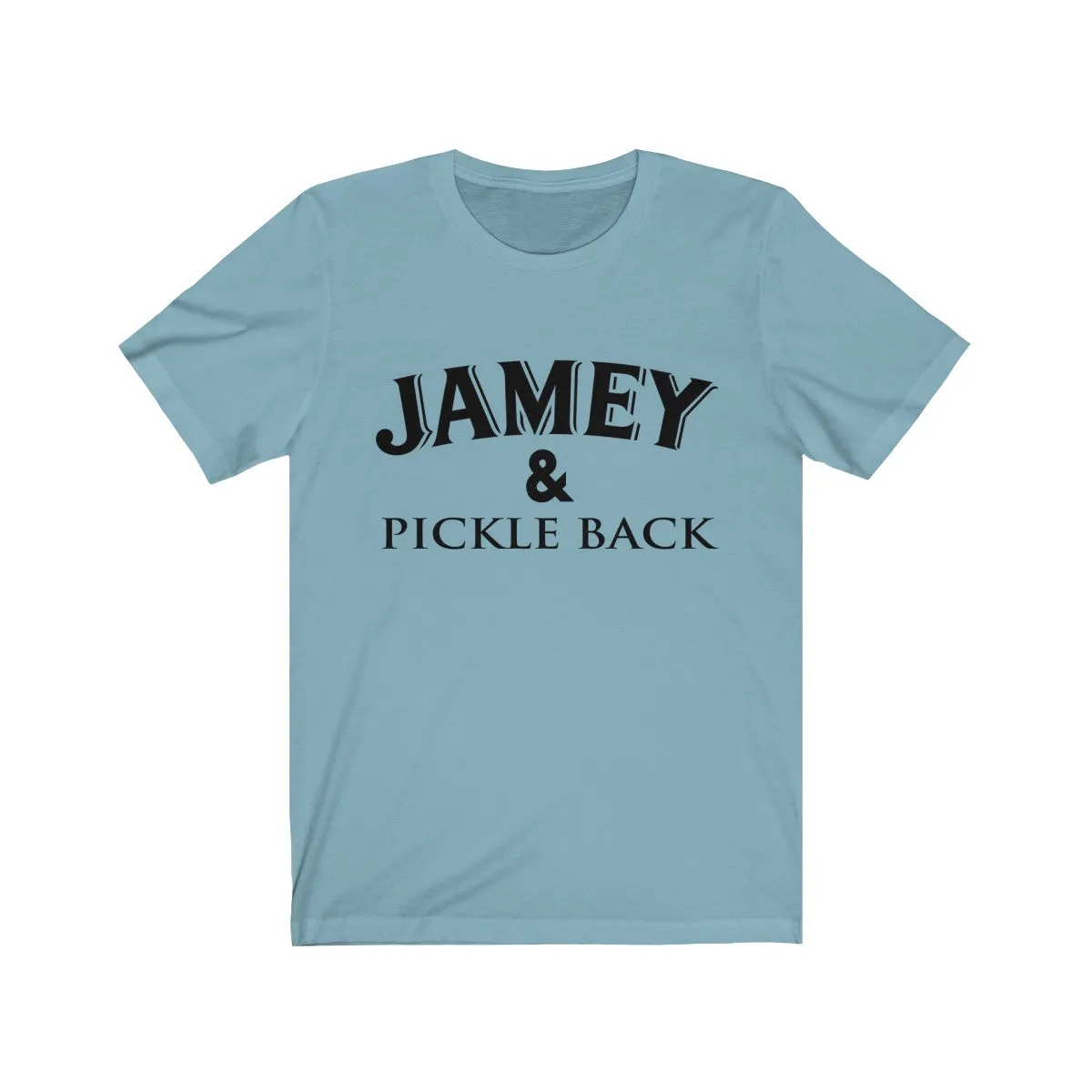 Jamey and Pickle Back Unisex Jersey Short Sleeve Tee