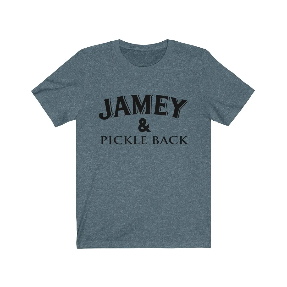 Jamey and Pickle Back Unisex Jersey Short Sleeve Tee