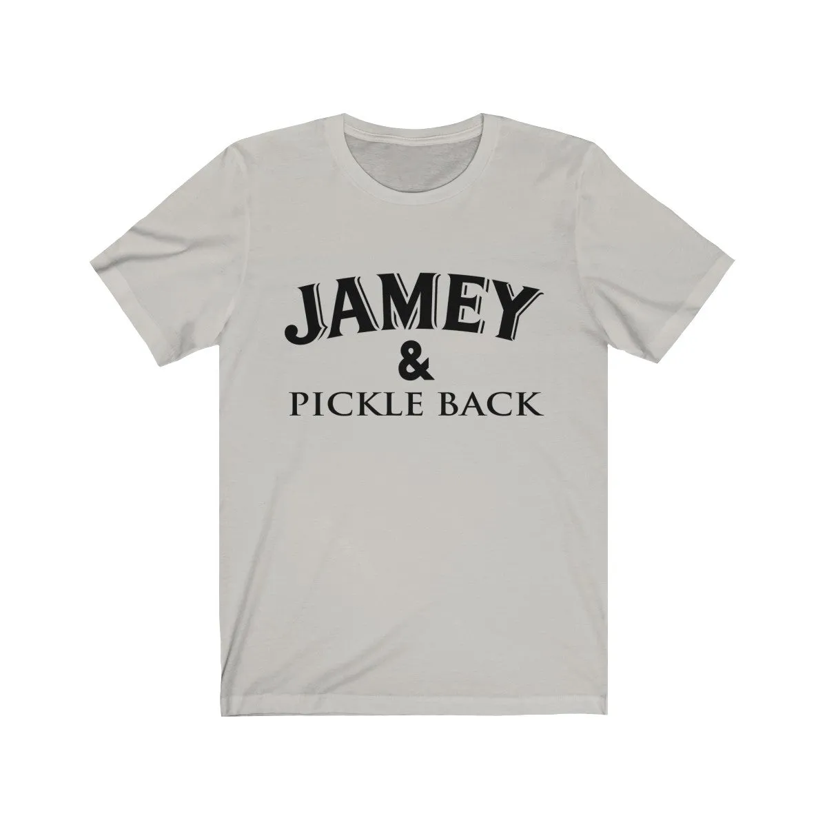 Jamey and Pickle Back Unisex Jersey Short Sleeve Tee