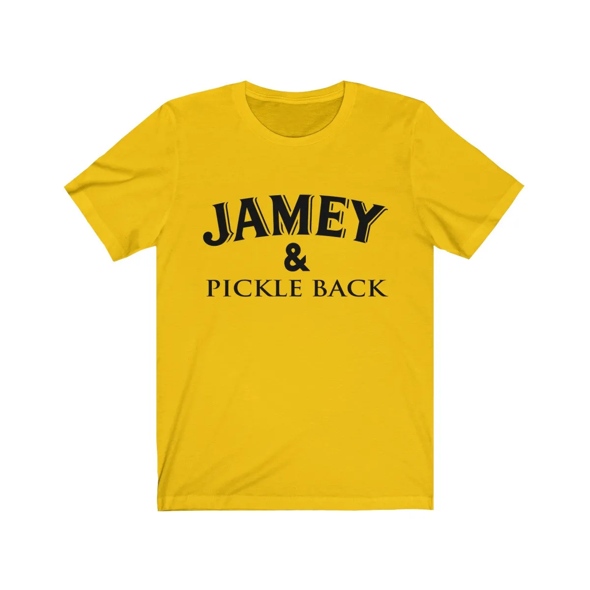 Jamey and Pickle Back Unisex Jersey Short Sleeve Tee