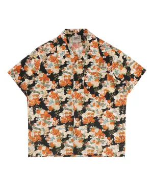 Japanese Aloha Festival Aloha Shirt Black