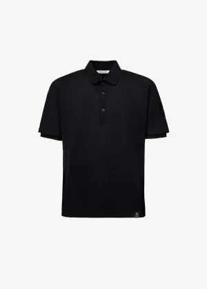 Jersey in FrescoFine with Side Slits and Black Lineated Buttons