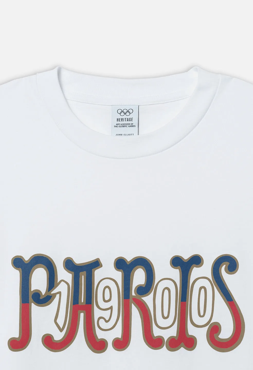 John Elliott x Olympic Heritage Paris University Tee / White