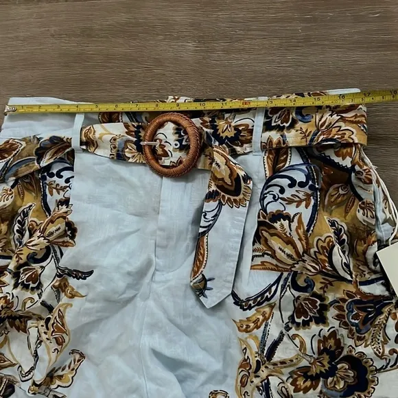 Joie 100% linen brocade shorts small x-large