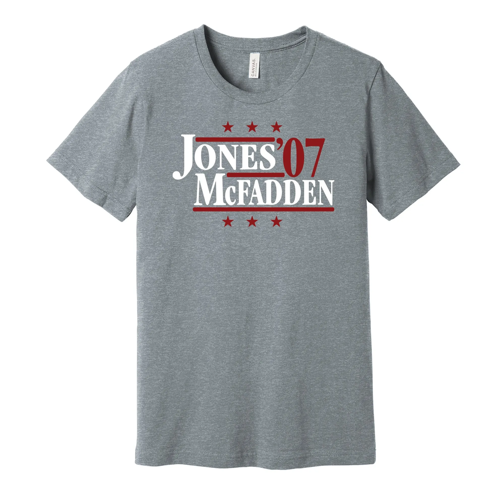 Jones & McFadden '07 - Arkansas Football Political Campaign Parody T-Shirt - Hyper Than Hype Shirts