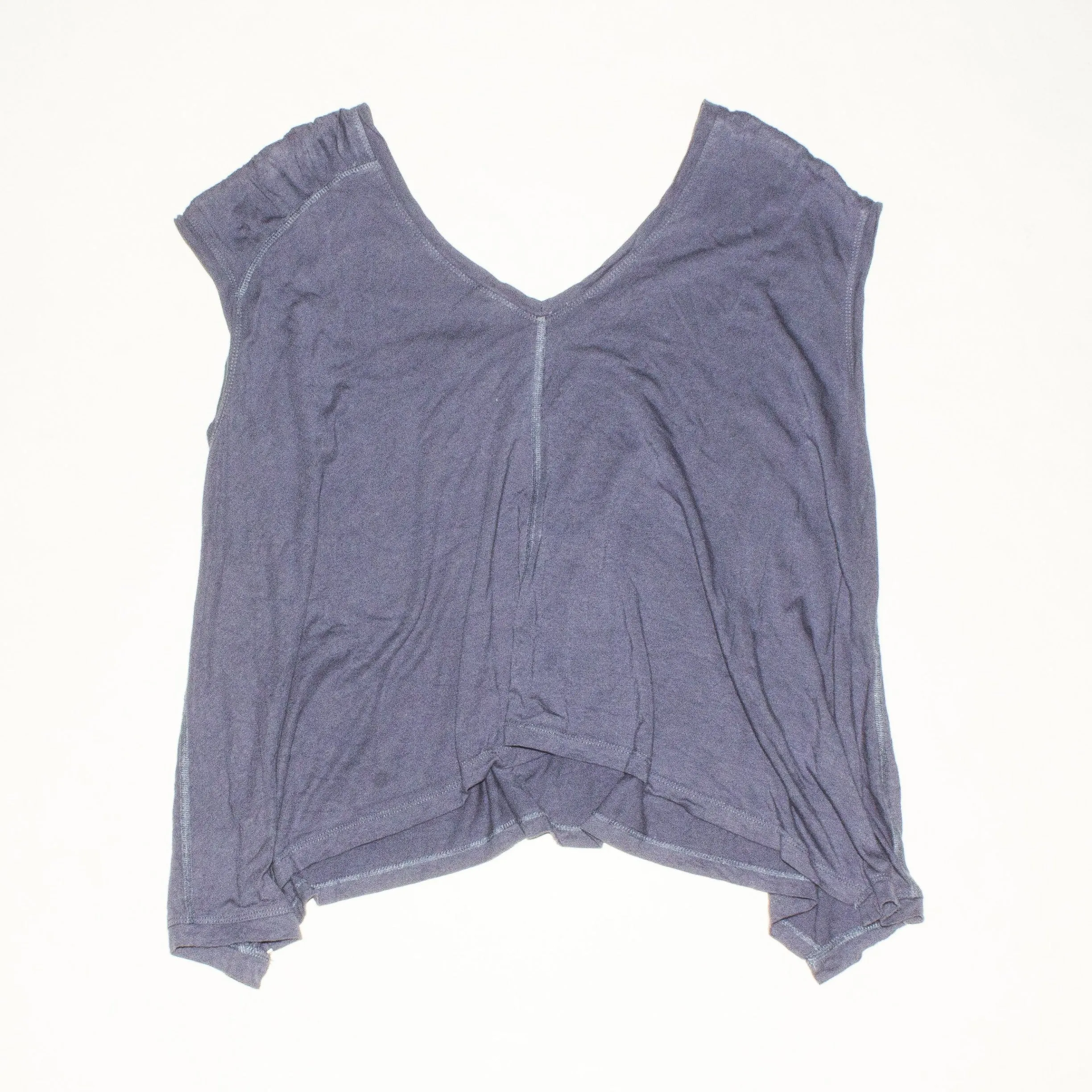 KARMA ATHLETICS Gray/Blue Loose Fitting Oversized Tank Top Size M