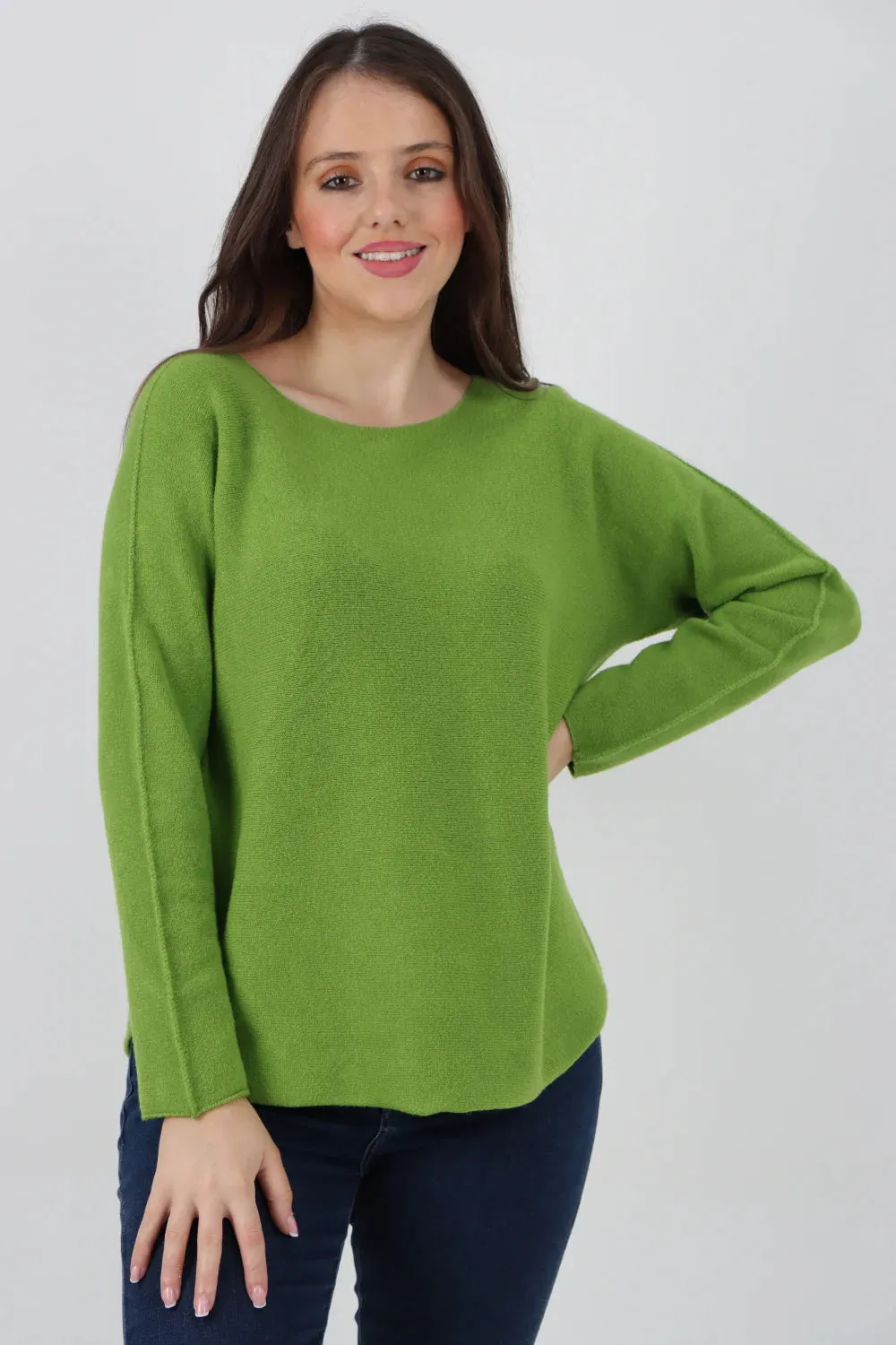 Knitted Jumper Round Neck Basic Sweater Top