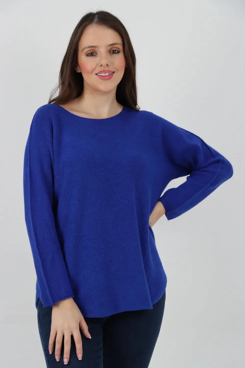 Knitted Jumper Round Neck Basic Sweater Top