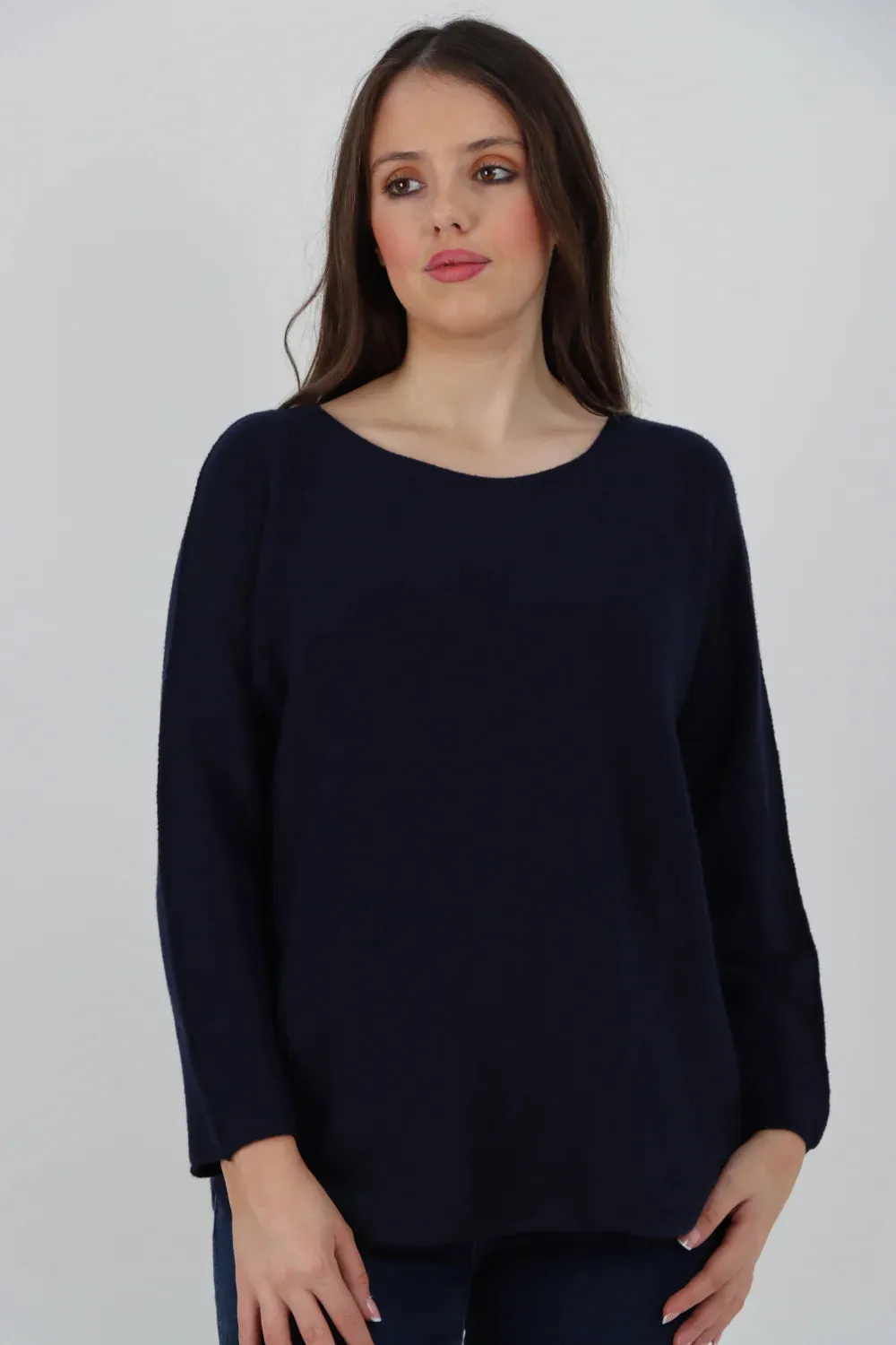 Knitted Jumper Round Neck Basic Sweater Top