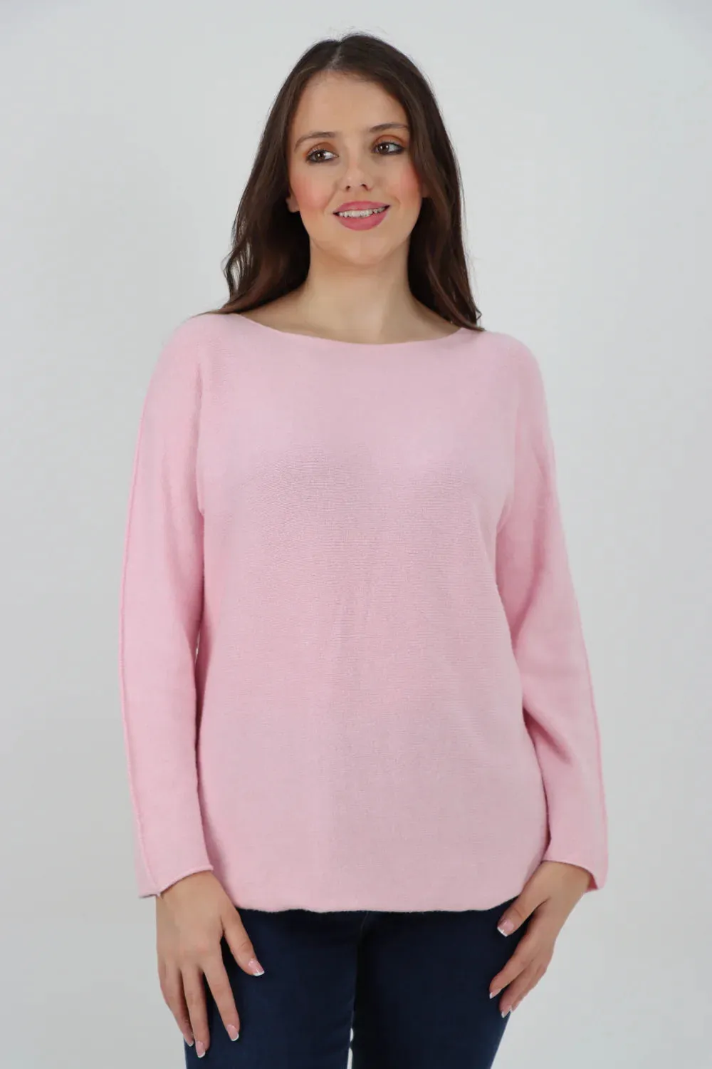 Knitted Jumper Round Neck Basic Sweater Top