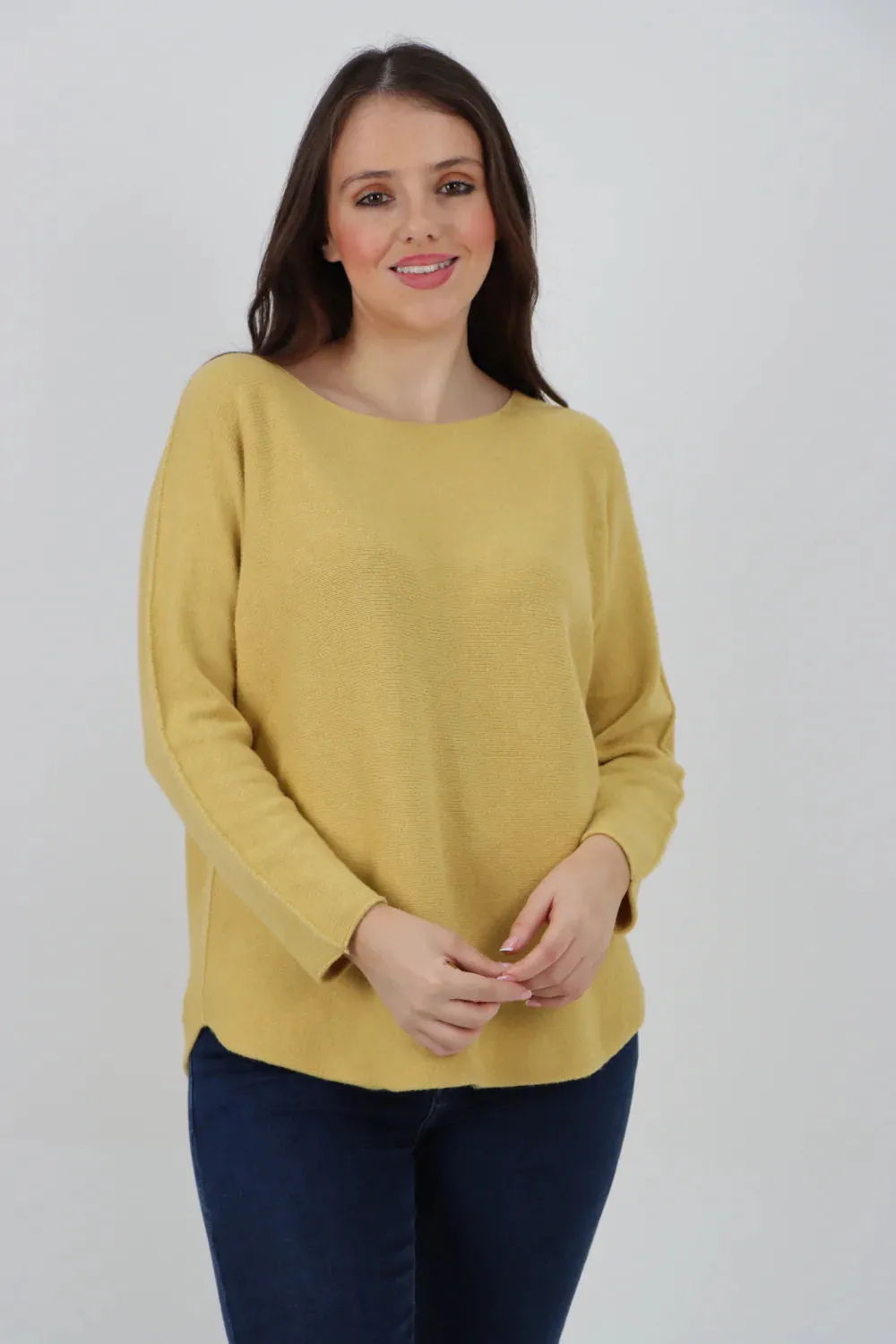 Knitted Jumper Round Neck Basic Sweater Top