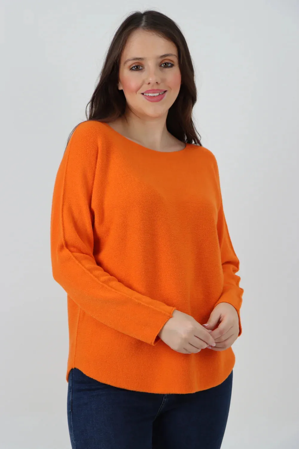 Knitted Jumper Round Neck Basic Sweater Top