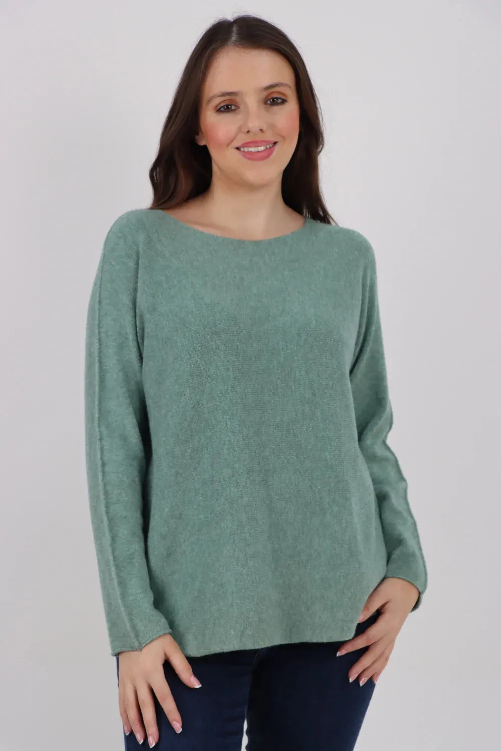 Knitted Jumper Round Neck Basic Sweater Top