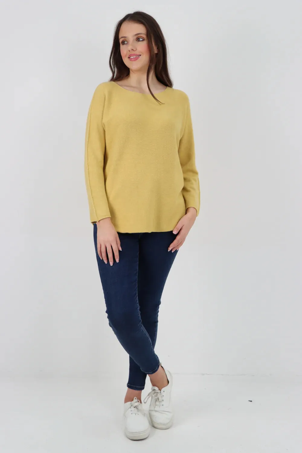 Knitted Jumper Round Neck Basic Sweater Top