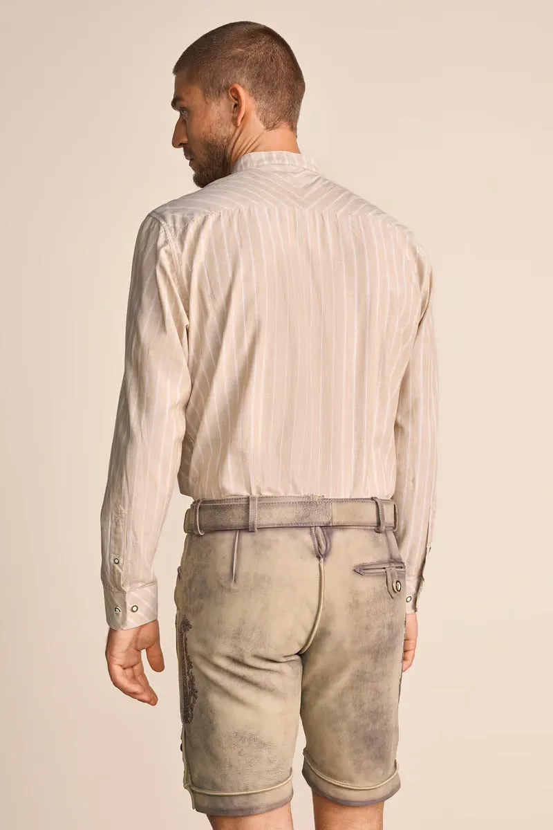 Krueger Traditional "Samir" (beige) Long Sleeve Shirt