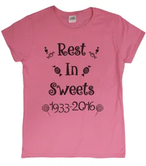 Ladies Gene Wilder Tribute "Rest In Sweets" T-Shirt