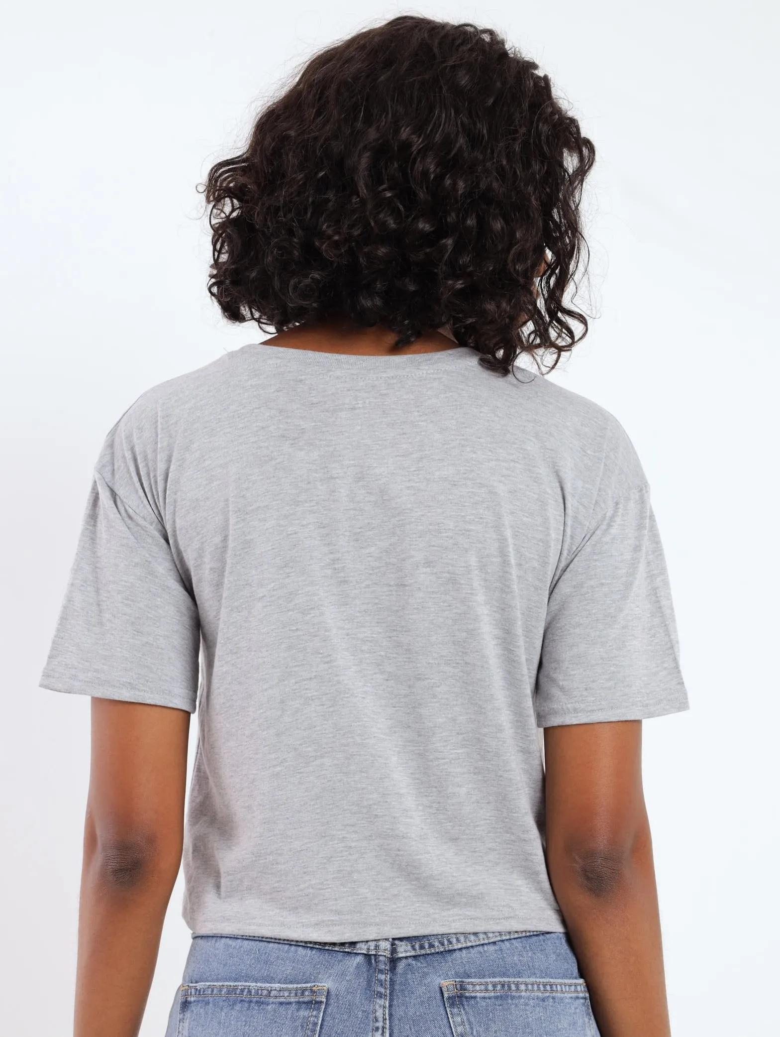 Ladies TLC Boxy Tee - Grey Melange