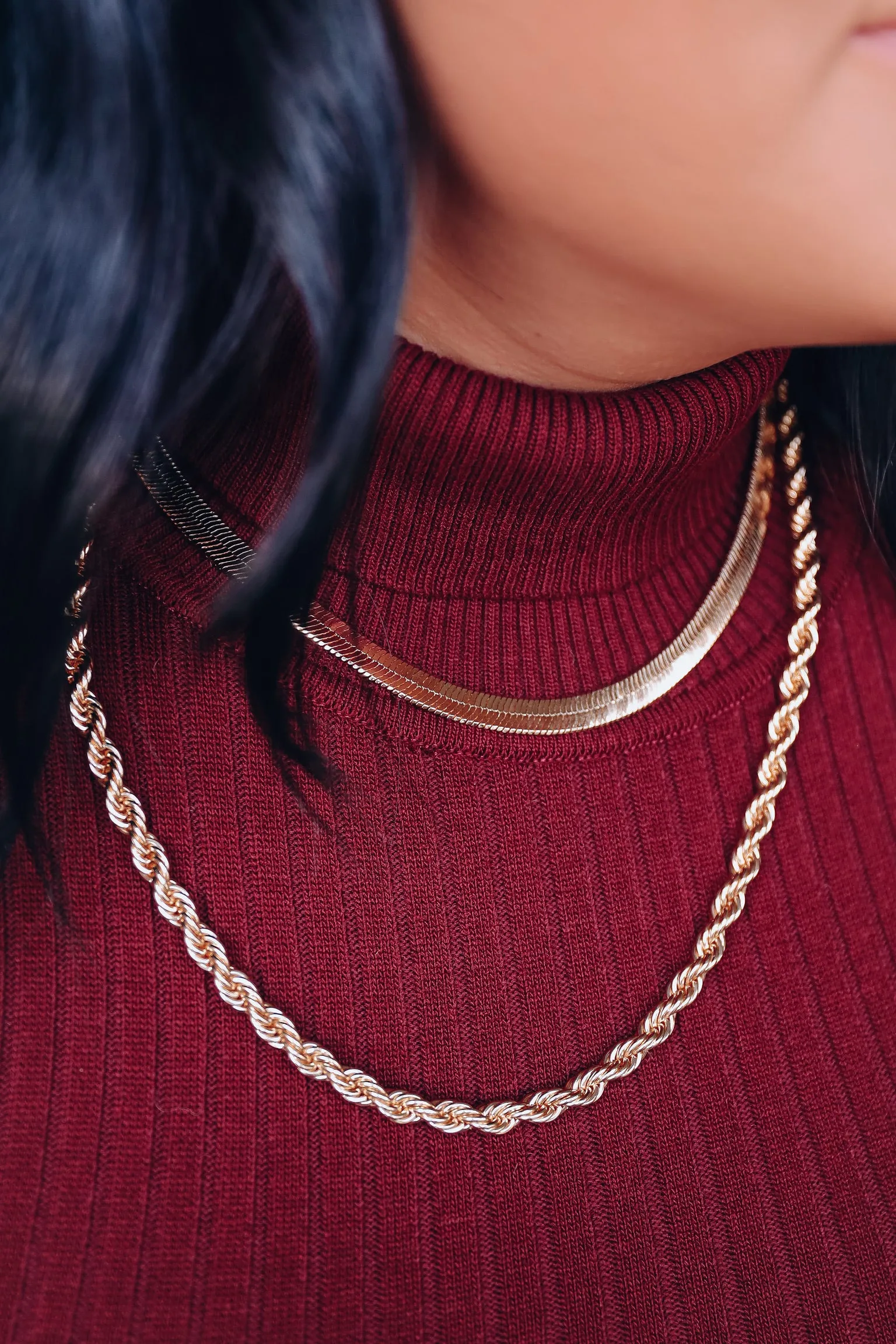 Laia Layered Chain Necklace - Gold