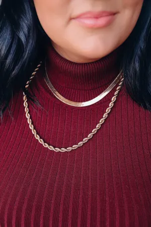 Laia Layered Chain Necklace - Gold