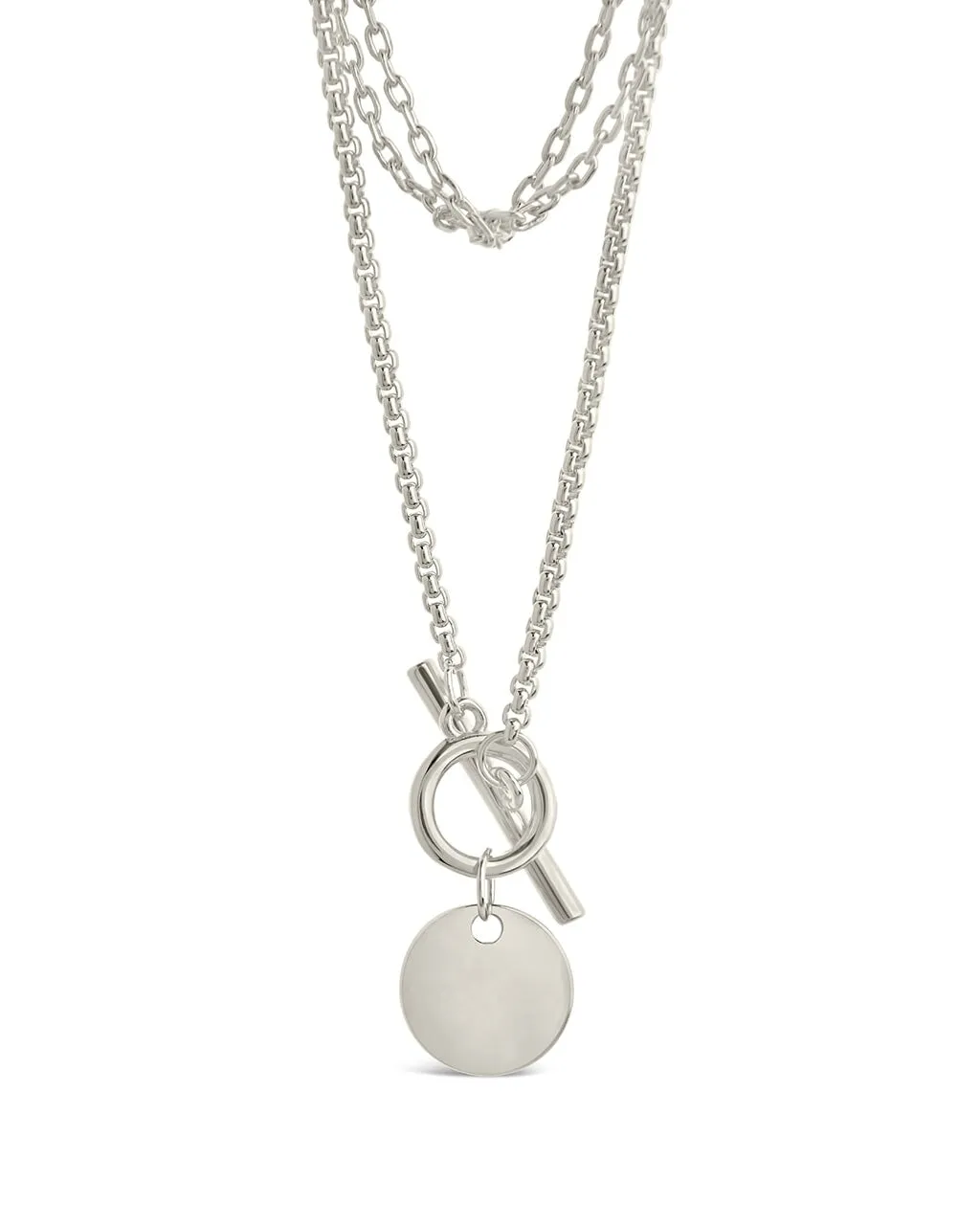 Larisa Layered Chain Toggle Necklace