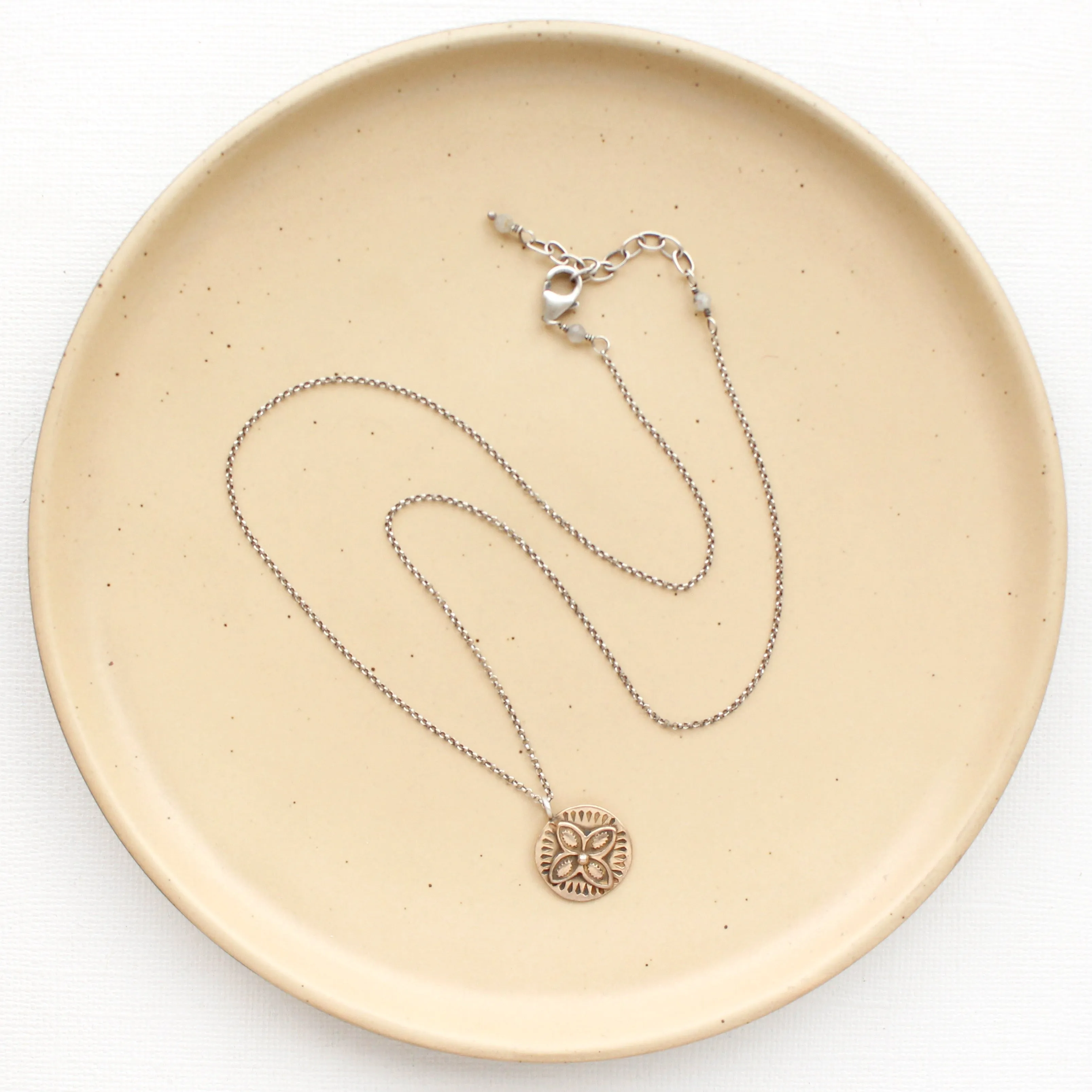 Layered Bronze Wanderer Coin Necklace