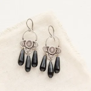 Layered Talara Onyx Chandelier Earrings