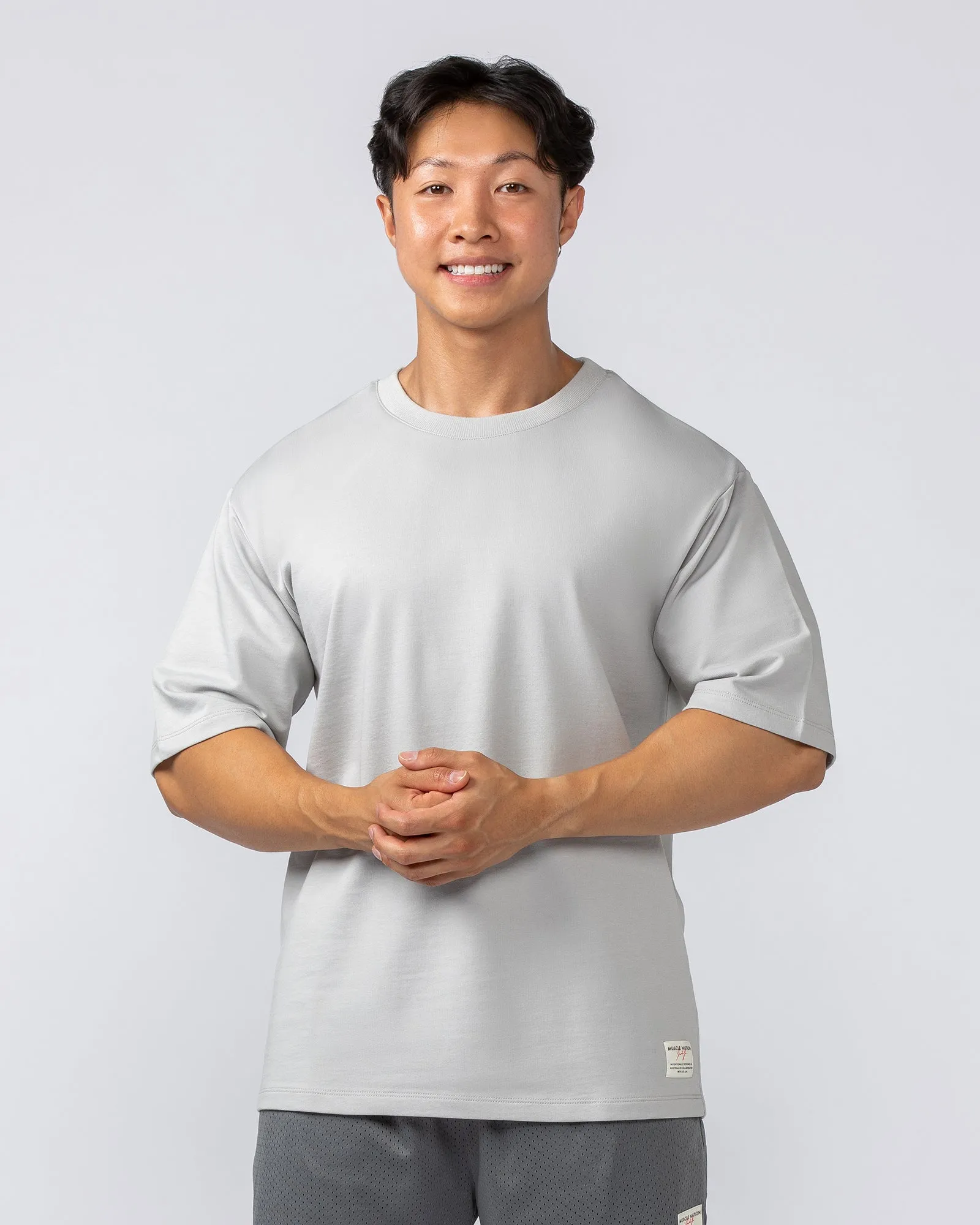 Lee Lem Boxy Loopback Tee - Ice Grey