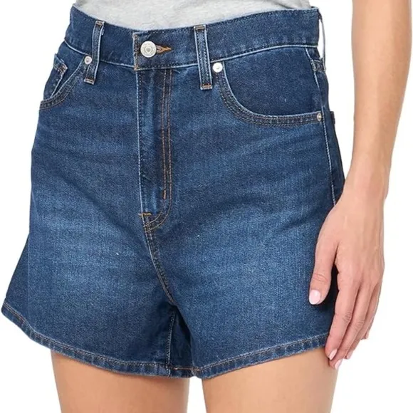 Levi's High Waisted Mom Jean Shorts