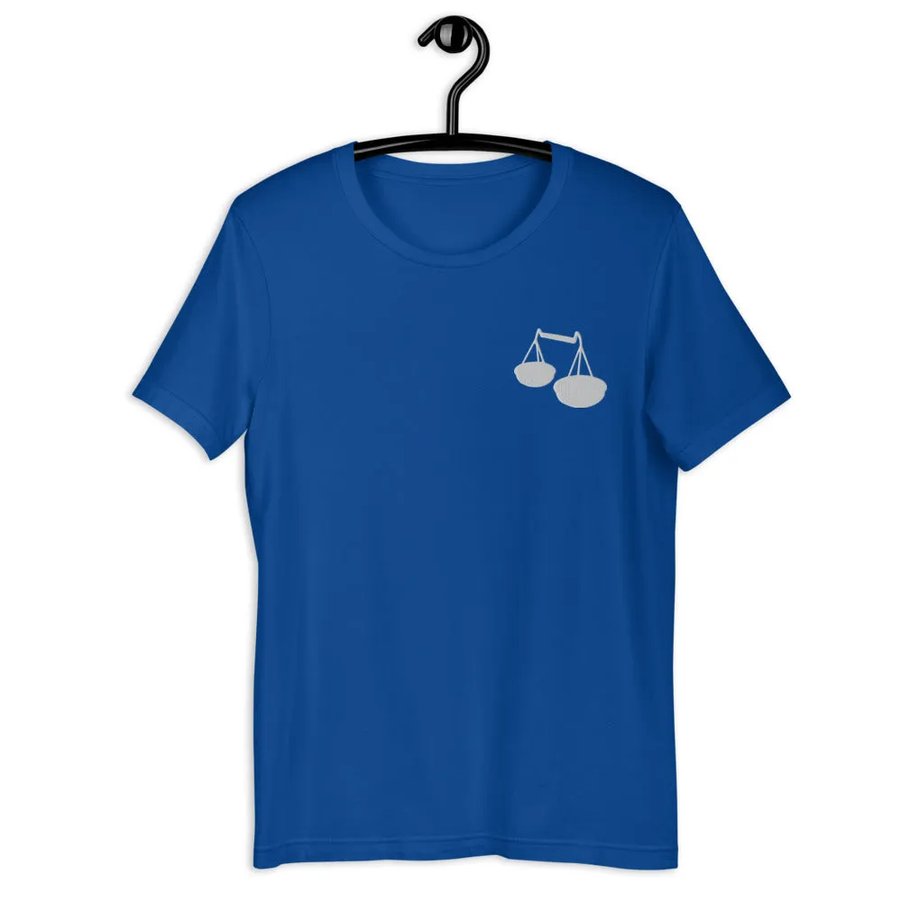 LIBRA T-SHIRT - Libra Symbol Embroidery