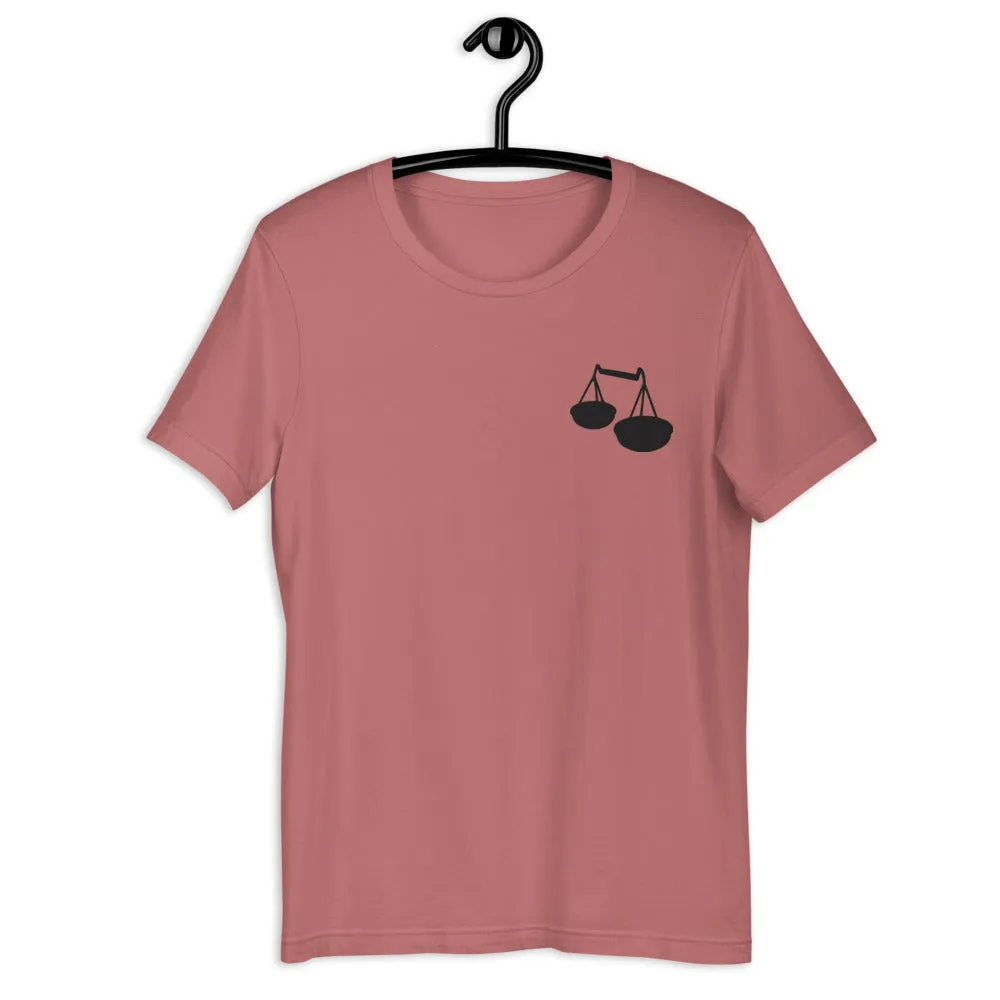 LIBRA T-SHIRT - Libra Symbol Embroidery