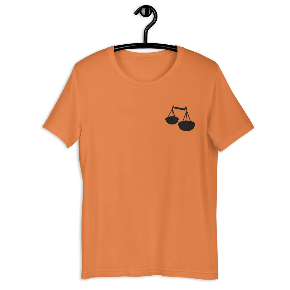 LIBRA T-SHIRT - Libra Symbol Embroidery