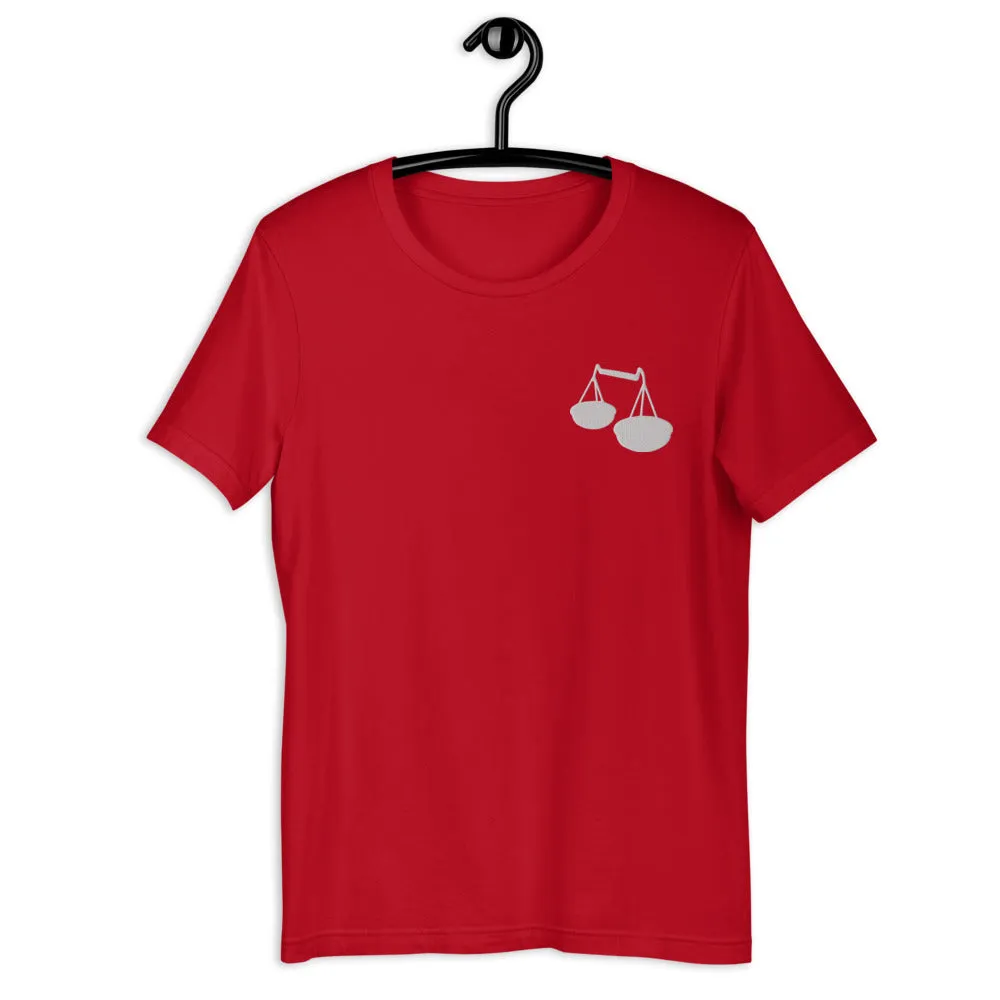 LIBRA T-SHIRT - Libra Symbol Embroidery