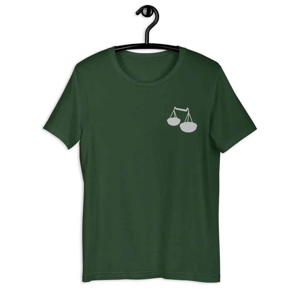 LIBRA T-SHIRT - Libra Symbol Embroidery