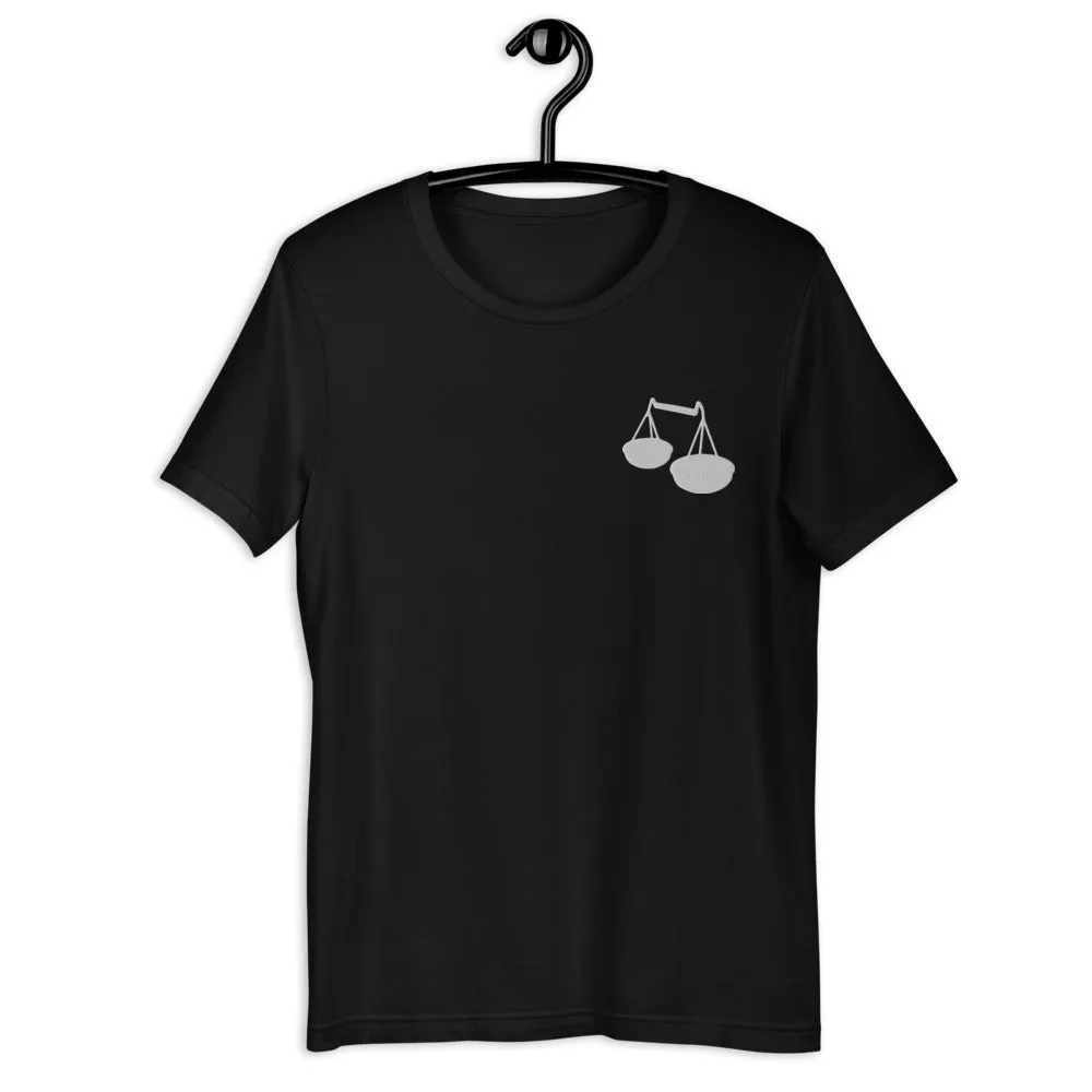 LIBRA T-SHIRT - Libra Symbol Embroidery