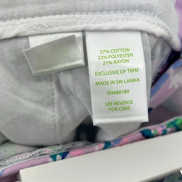Lilly Pulitzer Jayne Knit Shorts Lilac Freesia Mermaid for You Size 8