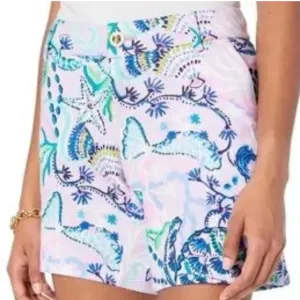 Lilly Pulitzer Jayne Knit Shorts Lilac Freesia Mermaid for You Size 8